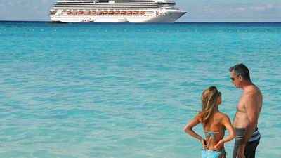 Carnival Cruise Lines uses Half Moon Cay on some itineraries. // © 2013 Carnival Cruise Lines