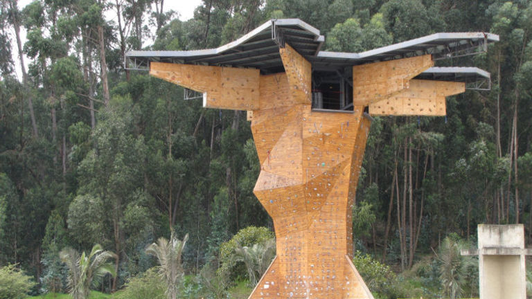 The entrance to Colombia's famed Salt Cathedral, located near Bogota. // © 2011 Monica Poling