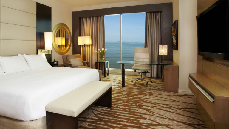 A guestroom at Hilton Panama // © 2014 Hilton