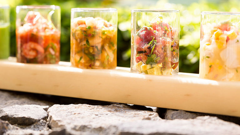 Fresh ceviche is sure to be a hit with hungry guests. // © 2015 Four Seasons Resort Costa Rica at Peninsula Papagayo