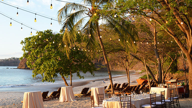 Four Seasons Costa Rica staff can arrange charming private events on the adjacent beach. // © 2015 Valerie Chen
