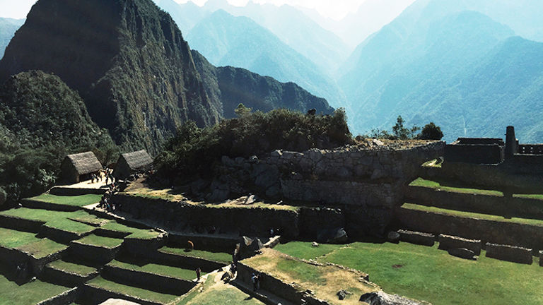 Climb to the top of Huayna Picchu for a birds-eye view of the ruins. // © 2015 Valerie Chen