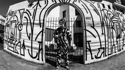 Sao Paulo, Brazil, has a thriving and diverse art scene; pictured is the work of graffiti artist Biofa. // © 2017 Biofa