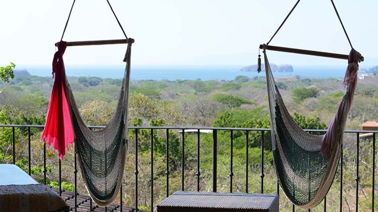 Hammocks are scattered throughout the property for guests to sit and relax. // © 2015 Valerie Chen