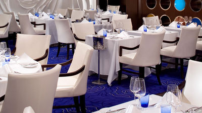 Feast on gourmet fare at Blu Restaurant // (c) Celebrity Cruises