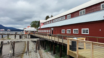 Icy Strait Point, a popular cruise ship destination in Alaska, was once home of a salmon cannery. // © 2014 Monica Poling