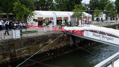 The Tauck Savor, the second ship in the Inspiration Class, was christened in Bingen am Rhein, Germany. // © 2014 Mindy Poder