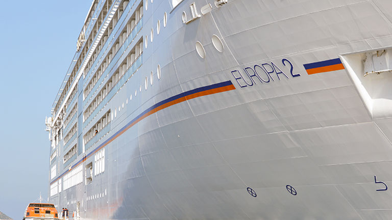 There are 12 Zodiacs available onboard the Europa 2. // © 2015 Valerie Chen