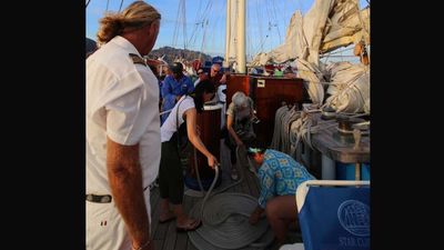 Unlike most other cruise lines, Star Clippers involves guests in the behind-the-scenes operations whenever possible. // © 2017 Mindy Poder