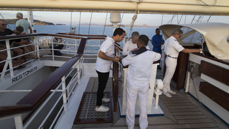 Guests can even steer the ship with assistance from a crew member. // © 2017 Mindy Poder