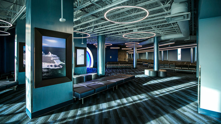 Terminal 2 at Port Everglades in Fort Lauderdale: Cutting-edge technology makes the process run more smoothly at Princess’ terminal in Fort Lauderdale, Fla.