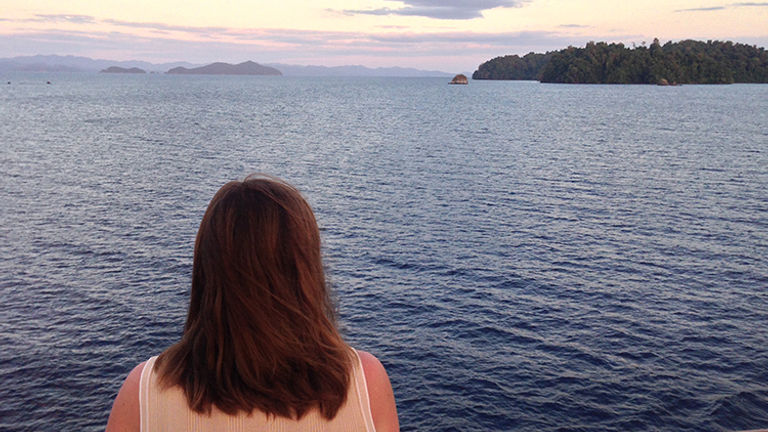 Guests will take in many incredible views during Star Breeze’s sunset sail-aways. // © 2016 Michelle Juergen