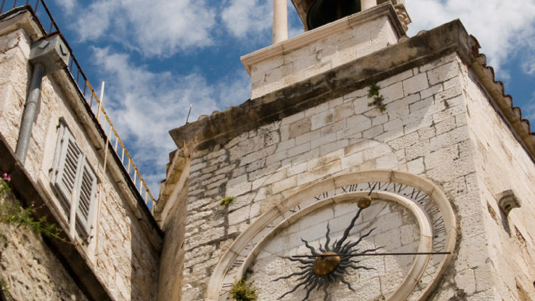 The city clock is a medieval landmark in Split’s Old Town. // © 2016 iStock