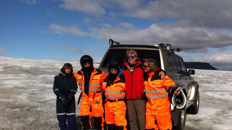 Several of Discover Iceland’s packaged tours include treks to the Langjokull glacier, where guests are free to roam around and explore for themselves. // © 2014 Discover Iceland