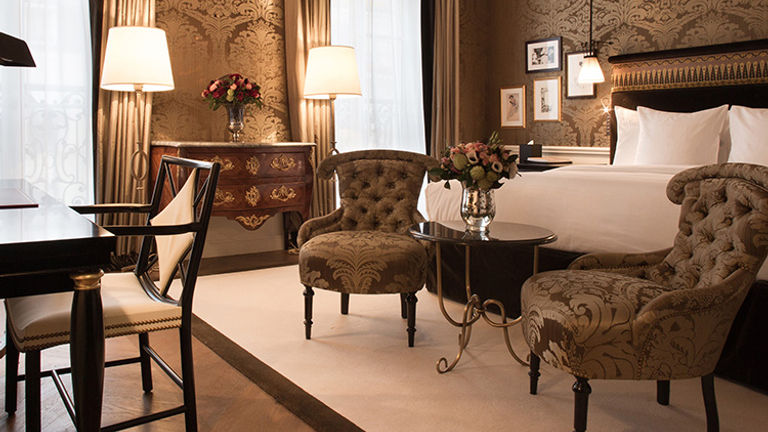 Fourteen rooms and 26 suites are available. // © 2015 La Reserve Paris Hotel and Spa