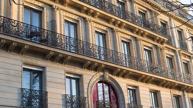 The hotel’s building is a converted 19th-century mansion. // © 2015 La Reserve Paris Hotel and Spa