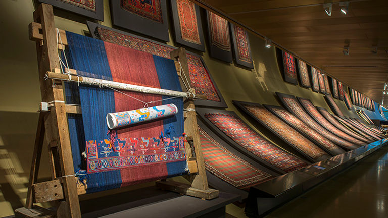 The Azerbaijan Carpet Museum showcases traditional Azerbaijani weaving techniques. // © 2015 Mark Edward Harris