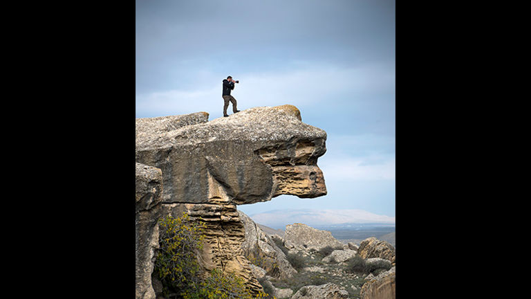Visitors can explore the country’s past at the Gobustan Rock Art Cultural Landscape, a UNESCO World Heritage Site. // © 2015 Mark Edward Harris