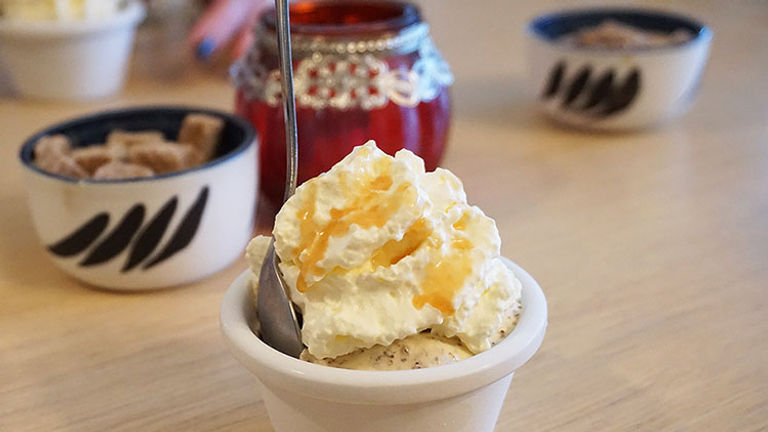 Don’t miss the rye bread ice cream at Cafe Loki. // © 2017 Valerie Chen