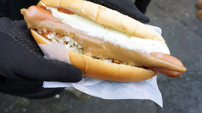 The top food and drink activity in Iceland’s capital city, The Reykjavik Food Walk ensures that travelers sample the best local eats, including an Icelandic hot dog. // © 2017 Valerie Chen