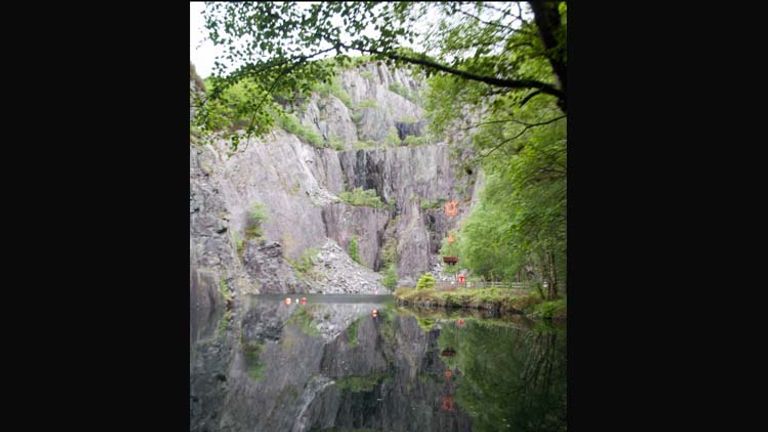 A quarry in Llanberis, Gwynedd, outside of the National Slate Museum // © 2014 Mindy Poder