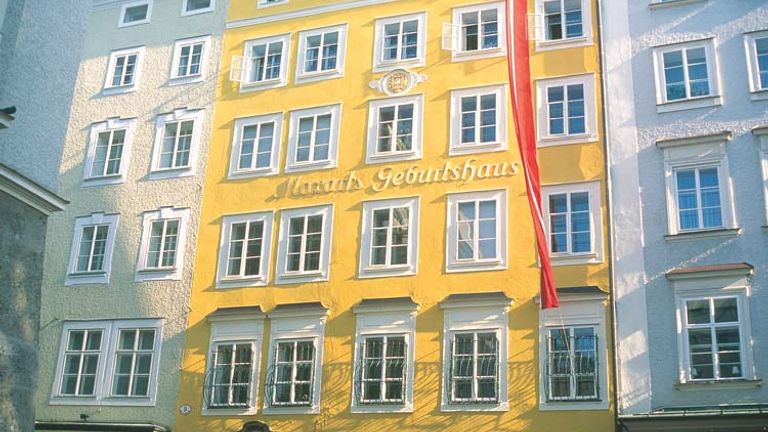 Fans of classical composer Wolfgang Amadeus Mozart might tour Stiftung Mozarteum, the home where he was born that is now a museum.  // © 2015 Austria Tourism