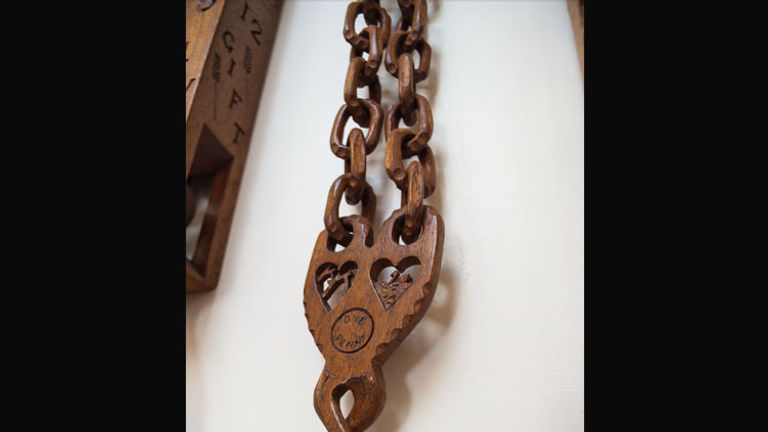 While courting, young men would present a hand-crafted lovespoon to the woman they were interested in. // © 2014 Mindy Poder