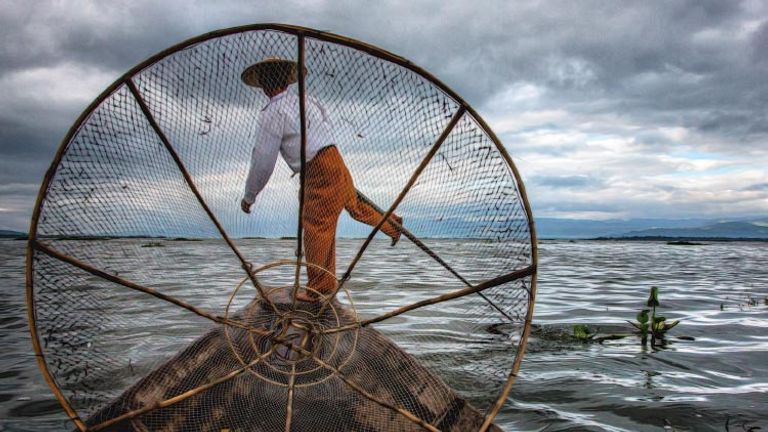 Fisherman in Myanmar, Honorable Mention, 2015 TravelAge West reader photo contest // © 2015 Marcia Dillon