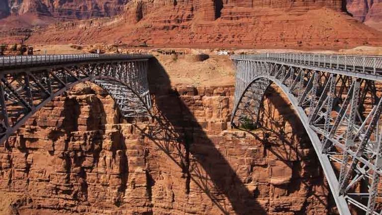 The Navajo Steel Arch Bridge crosses Marble Canyon in Northern Arizona, , Honorable Mention, 2012 TravelAge West reader photo contest // © 2012 Nathan DePetris