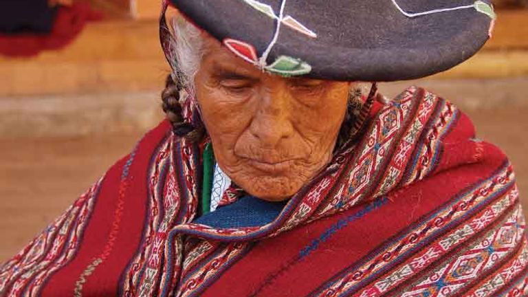 The weaver, a woman from Chinchero, Peru; First Place, 2012 TravelAge West reader photo contest // © 2012 Nathan DePetris