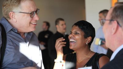 To celebrate its 50th anniversary, Avoya Travel shared the day with top producing Independent Affiliates and supplier partners, such as Yana Gutierrez of American Express Vacations. // © 2014 Avoya Travel