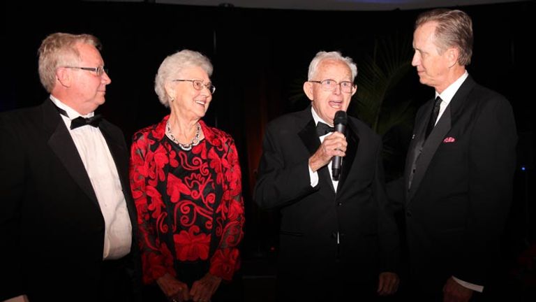 Co-presidents Brad and Van Anderson with parents and Avoya Travel founders, Pat and Pal Anderson // © 2014 Avoya Travel