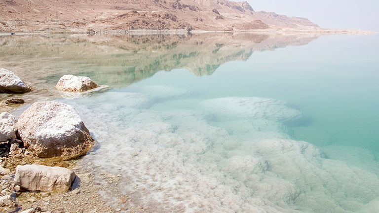 The Dead Sea in Israel and Jordan is the lowest point of the Earth's surface. // © 2015 iStock
