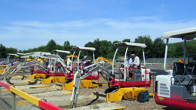 Diggerland, an amusement park where you can drive around heavy machinery, is just one of the world’s many strange theme parks. // © 2015 Creative Commons user neilt