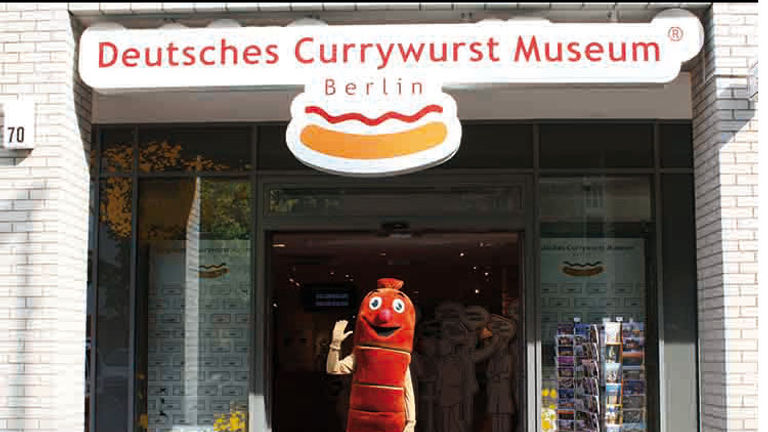 More often than not, food museums highlight the dishes popular within its region, such as this German museum that showcases currywurst (one of the country’s favorite foods). // © 2017 Deutsches Currywurst Museum Berlin