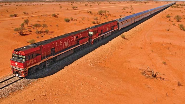 The Ghan travels through Adelaide, the Northern Territory and Alice Springs. // © 2015 Great Southern Rail