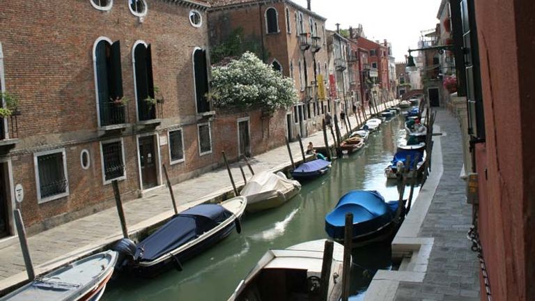 The view from a two-bedroom canal-side apartment in Venice, Italy // © 2015 HomeAway