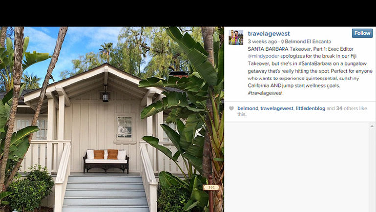 In her Instagram’s caption, Poder gave helpful insight into Belmond El Encanto, explaining who would be interested in staying at the pictured resort. // © 2015 Mindy Poder