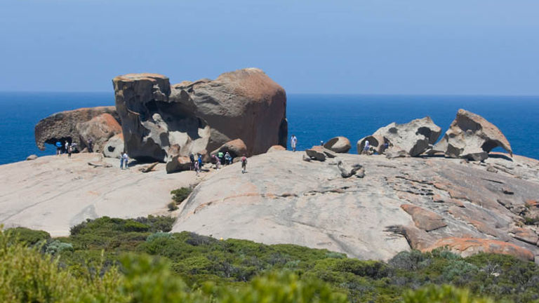 Spotting animals on Australia’s Kangaroo Island may be its main attraction, but the island’s Remarkable Rocks are not to be missed either. // © 2014 Mindy Poder 