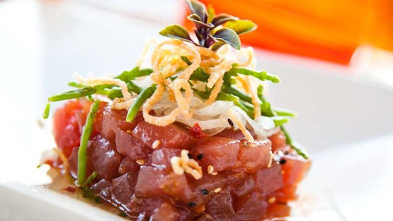 Raw tuna, salmon and octopus are typical poke bases. // © 2014  HTA/Tor Johnson