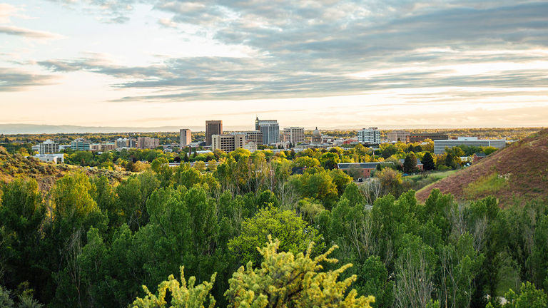Boise is known by its apt nickname: "The City of Trees."