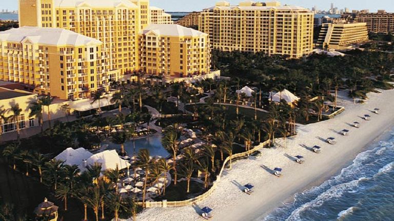 An aerial view of the family-friendly Ritz-Carlton Key Biscayne, Miami // © 2015 The Ritz-Carlton Key Biscayne, Miami