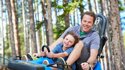 Colorado's mountain resorts offer a wide range of activities for families in the summer and fall; the Gold Runner Alpine Coaster at Breckenridge Resort, for example, is a big hit with kids. // © 2017 Breckenridge Ski Resort