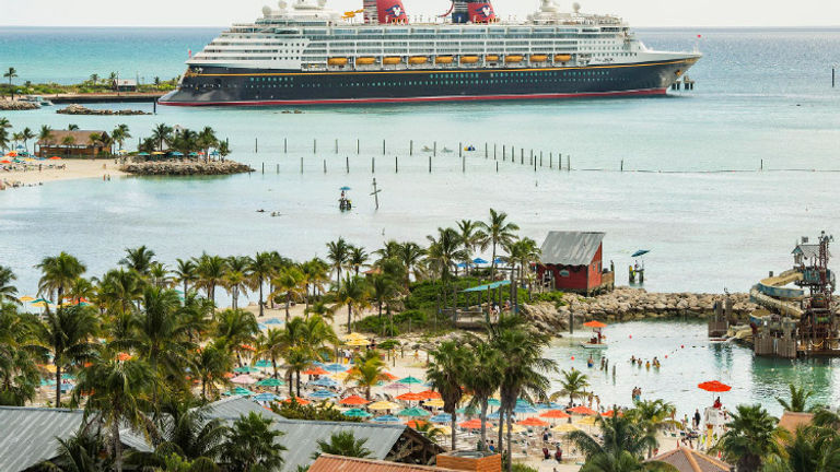 Cruise lines' private islands help fulfill passengers Caribbean dreams. Disney’s Castaway Cay is a 1,000-acre private island. // © 2018 Disney Cruise Line