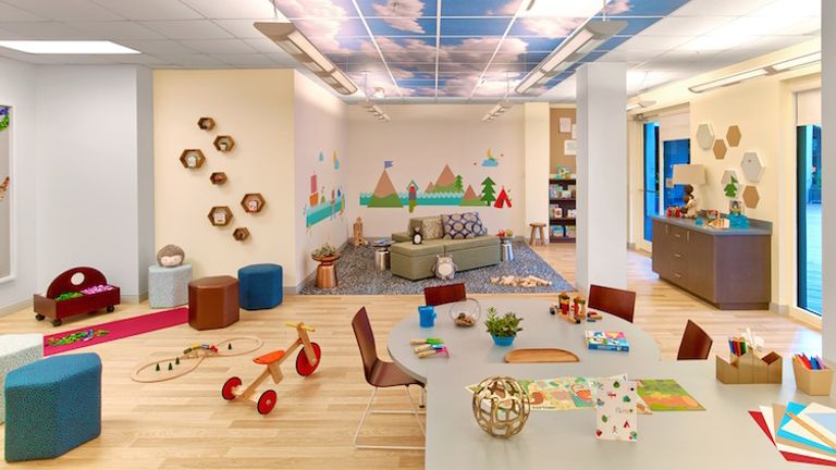 Natural tones and serene graphics are staples in reimagined kids’ clubs at Westin properties. // © 2016 Westin Hotels and Resorts