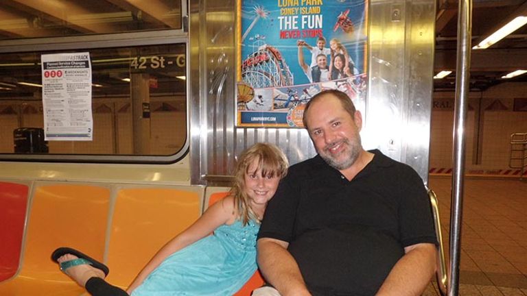 Kids love riding the subway, and parents love how inexpensive it is. // (c) 2013 Kenneth Shapiro