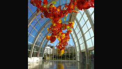 Prospective University of Washington students can explore Seattle's many sights, including Seattle Center's Chihuly Garden and Glass Museum. // © 2015 Samantha Davis Friedman