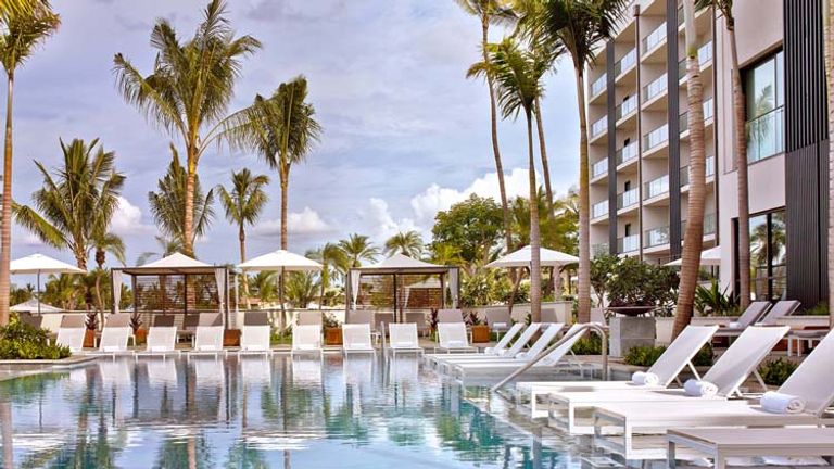 Leave the kids at the family pool and head over to one of Hawaii’s adults-only pools for special amenities and services. // © 2014 Andaz Maui