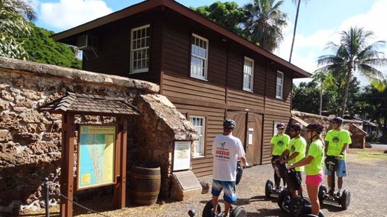Segway Maui offers different tour routes, including the 2.5-hour Best of Lahaina Tour that takes guests to the town’s Old Prison, built in the 1830s. // © 2014 Segway Maui