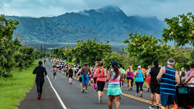 Women's Joggers Kauai Marathon – SUPPORT ALOHA